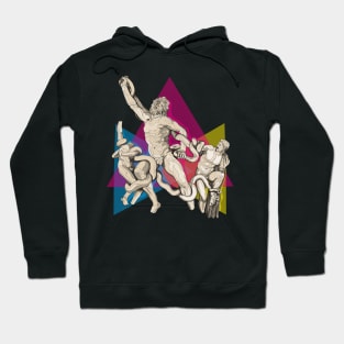 Laocoon and his Sons Colored w/BackGround Hoodie